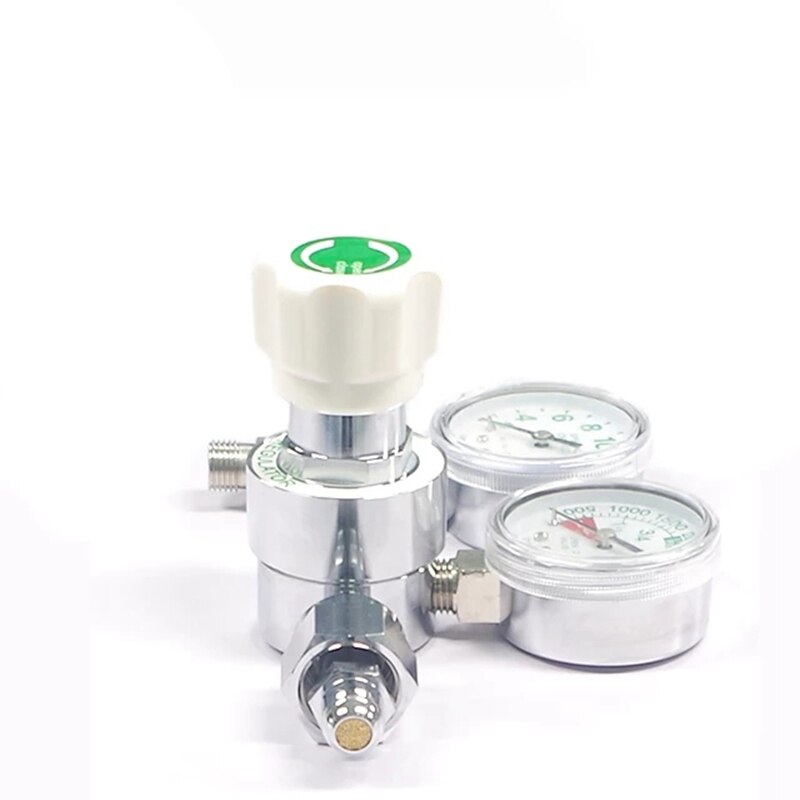! Oxygen Regulator CGA540 With Flowmeter Gauge High Pressure For For Oxygen Cylinder 4000Psi