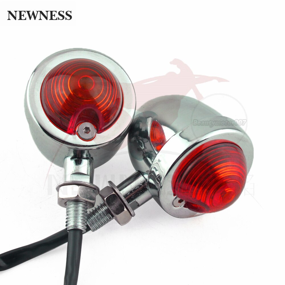 12V motocykl retro reflektory włączony kierunkowskaz światła przeciwmgielne lampy pomocnicze skuter motocykl dla Honda Harley Suzuki kawiarnia biegacz: Turn Signal lights