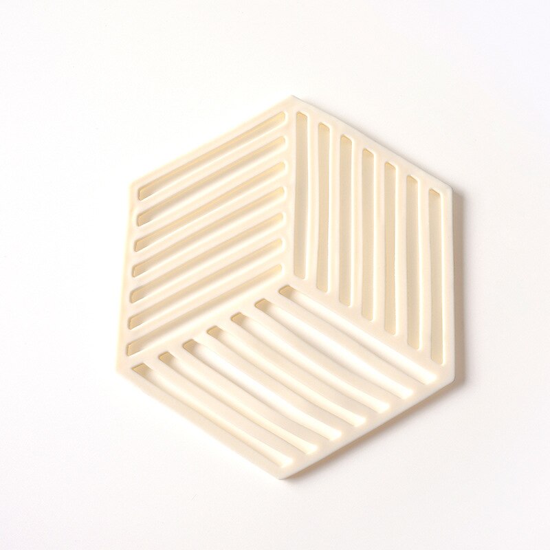 Set de table en Silicone, 1 pièce, dessous de verre isolant à la chaleur, tapis Simple, pour la décoration de la maison, pour bureau: D