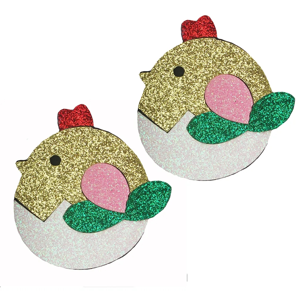 10 szt. Brokatowy króliczek filc dla DIY niemowlę dziewczynka Królik utrzymać marchewka akcesoria Kawaii wielkanocne sierść zwierzęca nakrycia głowy dzieci