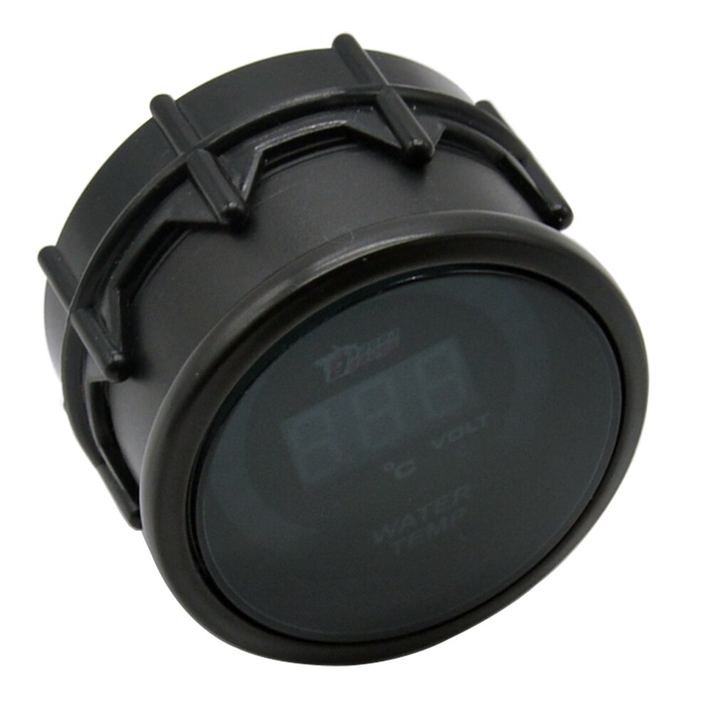 Dragon 52mm Display Black Shell Auto Water Temperature Gauge 20-150 Celsius And Voltage Instrument Temp Meter