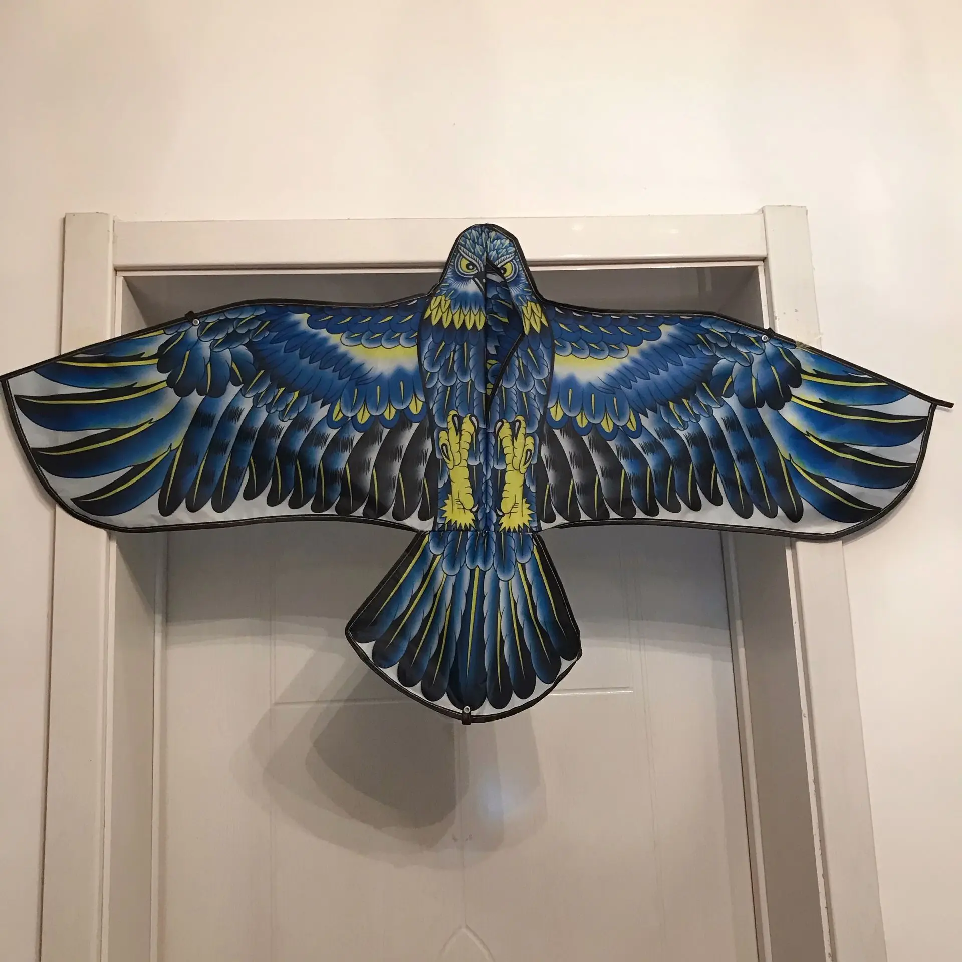 Emulation Flying Hawk Kite Bird Scarer Drive Bird Kite for Garden Scarecrow Yard Repeller: plum