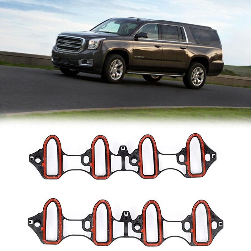 2 uds. Junta de colector de admisión de coche 5,3 6.0L apto para Chevrolet Silverado Tahoe GMC HUMMER 89060413