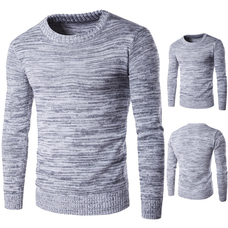 saferido Fake-2Pieces Top Quality Gentlemen Sweater Men Clothing Fashion Slim Fit Casual Knitted Pullovers Pull Homme Korean Style S-4XL