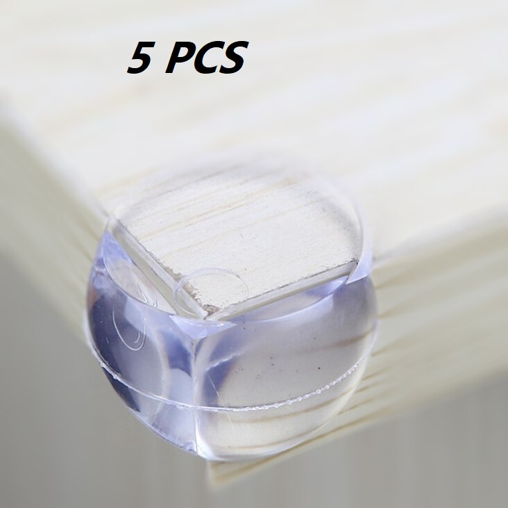10 Stks/set Transparante Rand Hoek Guard Kind Baby Veiligheid Tabel Corner Protector Siliconen Elastische Protector: 5pcs