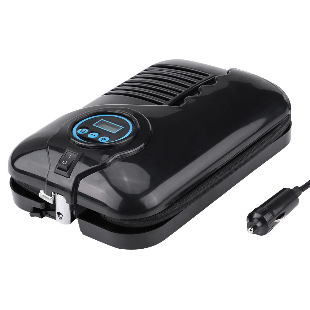 12V Digital Tire Inflator Portable Air Compressor Pump 100 PSI For Car Tire Ball Air Boat Cigarette Lighter Plug Nozzle Adapters