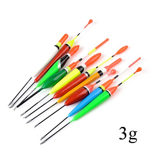 FTK Mixed Waggler Pole Fishing Floats Set of 10 Pcs Barguzinsky Fir Floats Sensitive Bodied 2/3/5g For Carp Sea Bream Roach: 001