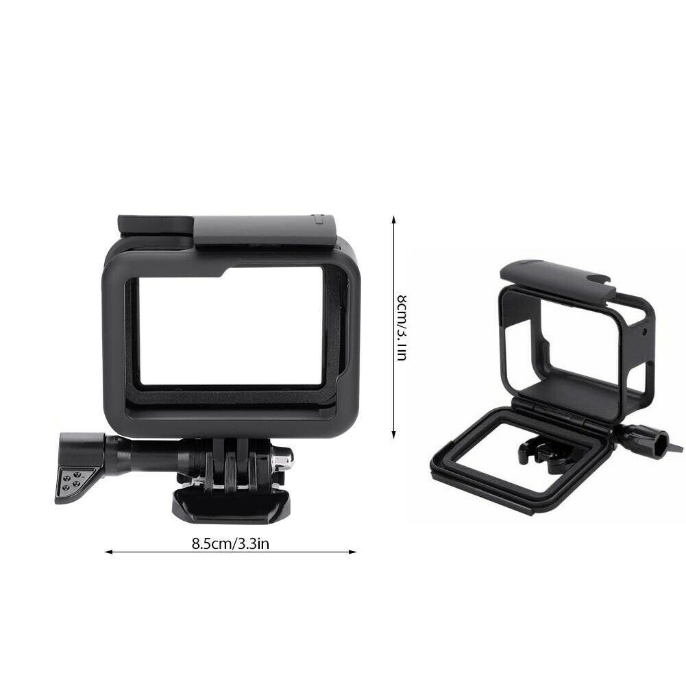 Zubehör Set für Gopro Hero 8 7 6 5 4 3 Sitzung SJCAM Xiaomi Yi Kit Montieren Schutz Rahmen Fall für GoPro Hero 8 Gehäuse: 06-Frame for Hero5 6