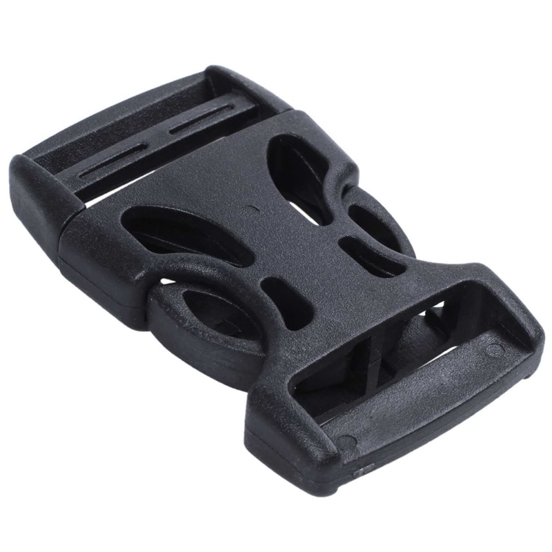 4pcs Plastic Side Quick Release Buckles Clip for 25mm Webbing Band Black: Default Title