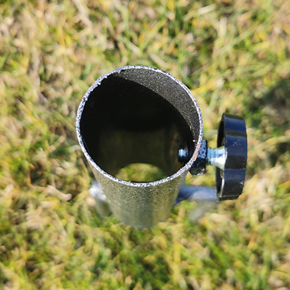 Udendørs 35cm parasol paraply base heavy duty til park gårdhave bærbart hjem have stang holder nem opsætning strand jord indsats