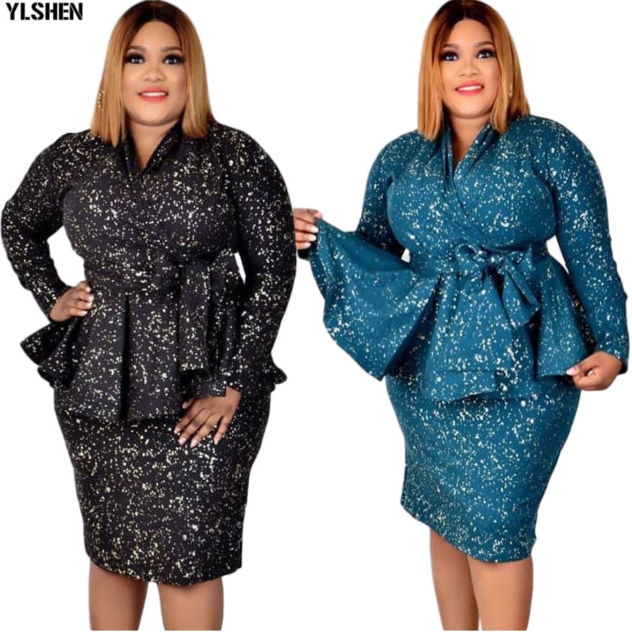 African Clothes Ankara Dress Dashiki Gold Stamping... – Vicedeal