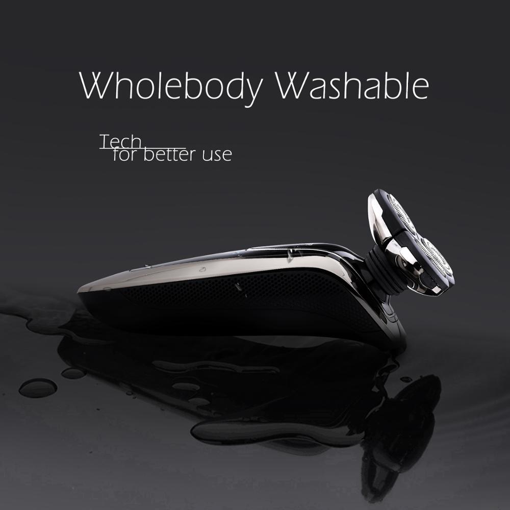 Elektryczna golarka robić brody dla mężczyzn suchy & mokro trymer obrotowy brzytwa wodoodporna ładowalna USB bezprzewodowy 6 w 1 zestaw robić pielęgnacji 8500