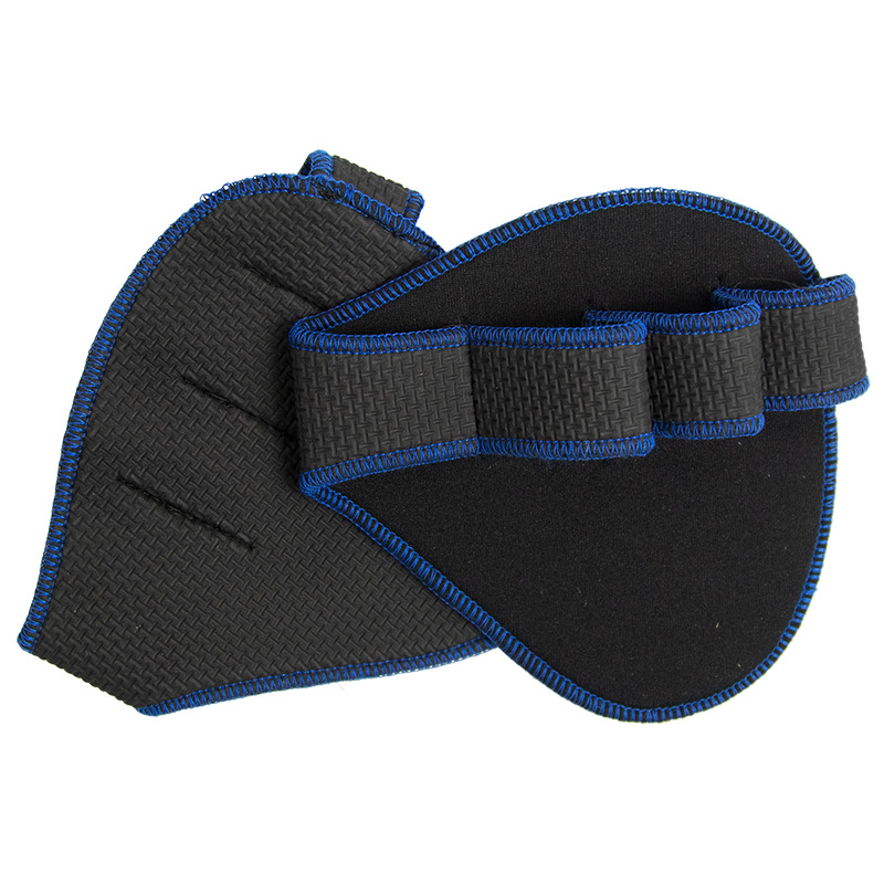 2 pz/1 paia guanti da allenamento per sollevamento pesi per uomo donna fitness sport body building ginnastica palestra mano polso palmo protezione: prugna
