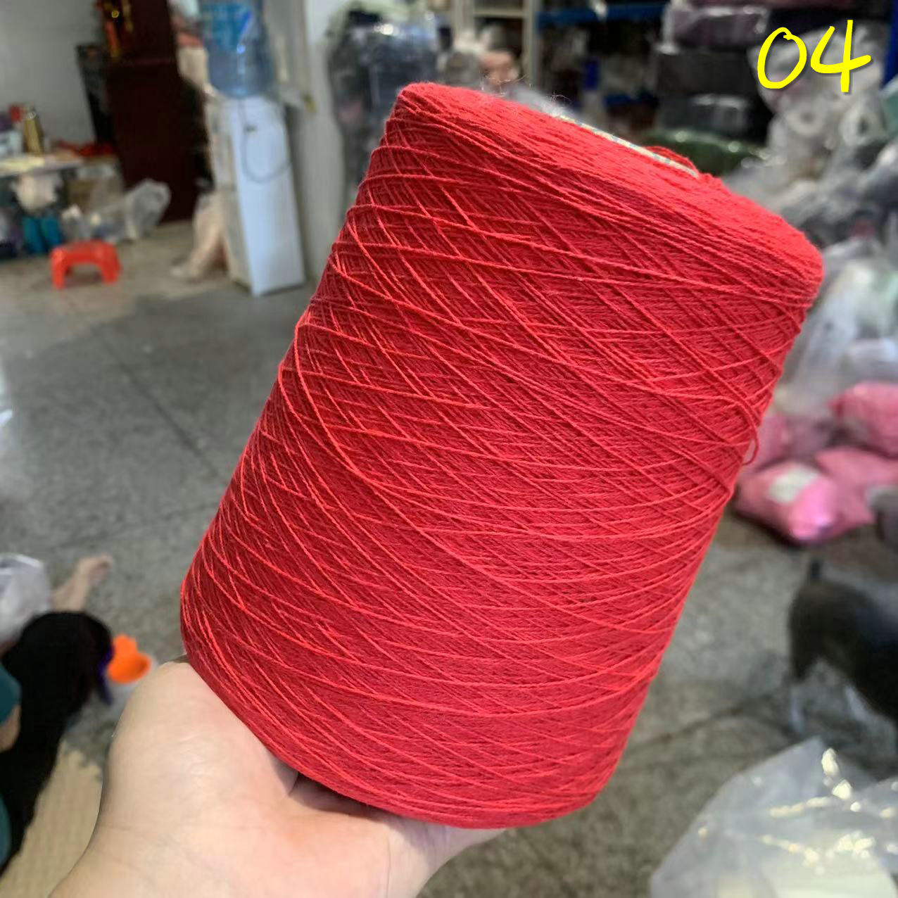 Hilo de lino 500 para tejer, hilo de encaje n. ° 8 para tejer a mano, de ganchillo, de lino natural puro, de verano, ZL59, 100% g: red