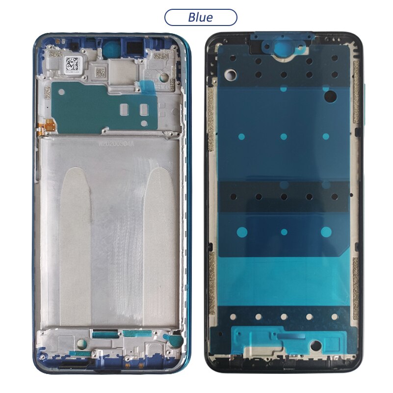 Aaa Midden Frame Voor Xiaomi Redmi Note 9 5s Midden Frame Behuizing Cover Voor Xiaomi Redmi Opmerking 9 Pro metalen Frame: Blue