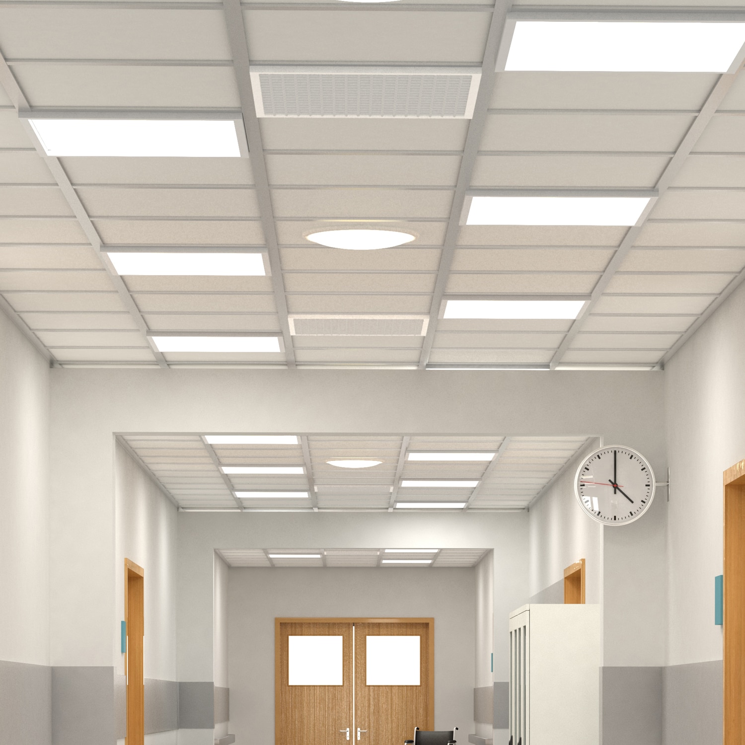 Update Aluminum Surface Mounting LED Panel Frame for All 300x300 600x600 620x620MM Ceiling Panel Lights White Body