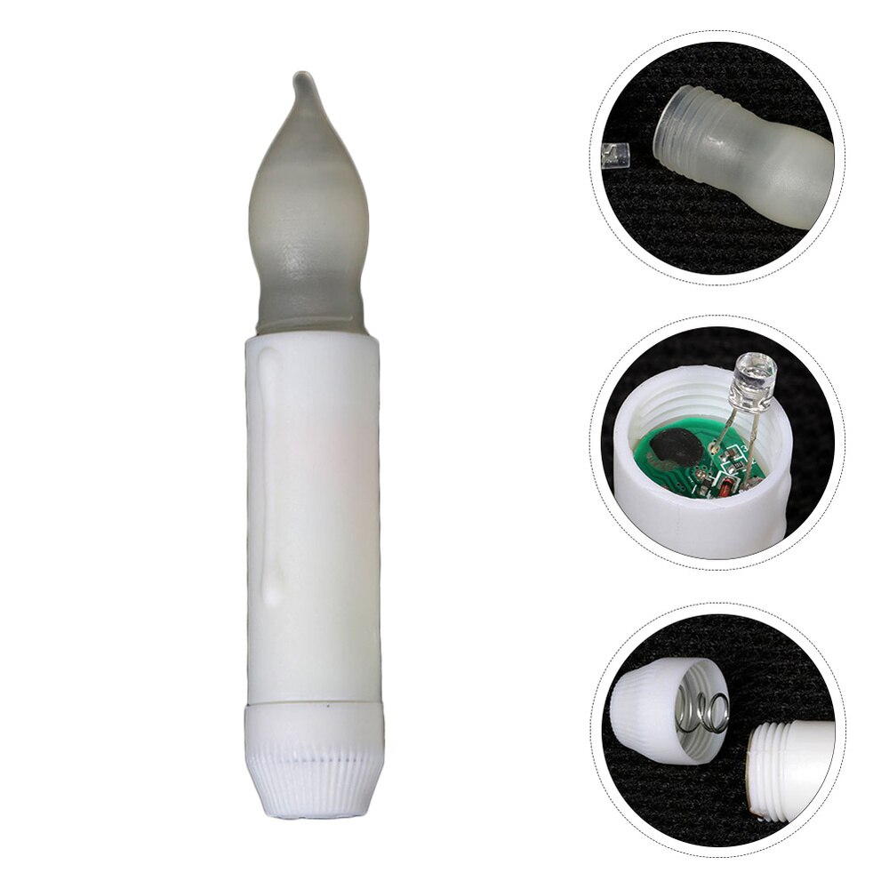 12pcs LED Taper Candles Flameless Candle Lights Electric Candles Window Lights