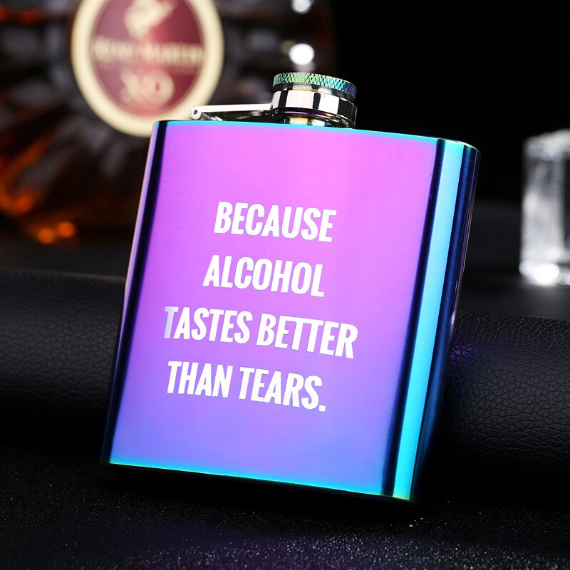 6 oz Portable Stainless Steel Lady Hip Flask Whiskey Wine Alcohol Woman Flagon Bottle Travel Drinkware For: Style 5