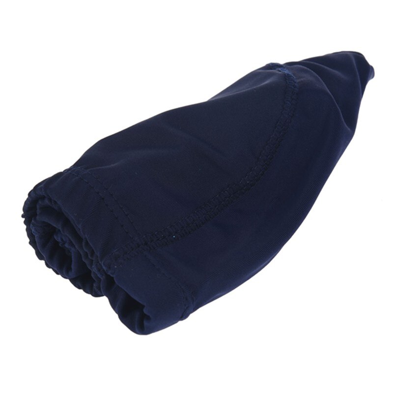 Polyester Mannen Vrouwen Sportieve Flexibele Doek Badmuts Zwemmen Hoed Blauw