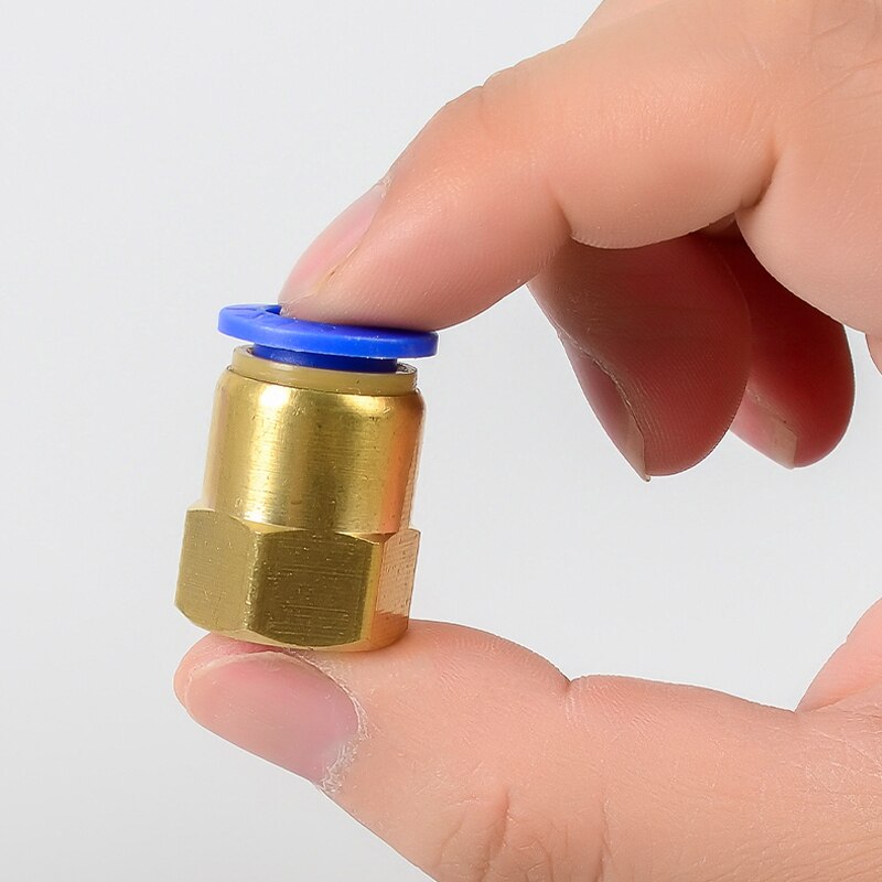 Conector rápido neumático, conexión de aire para 4, 6, 8, 10, 12mm, tubo de manguera de 1/8 ", 3/8", 1/2 ", 1/4", BSP, rosca hembra de latón