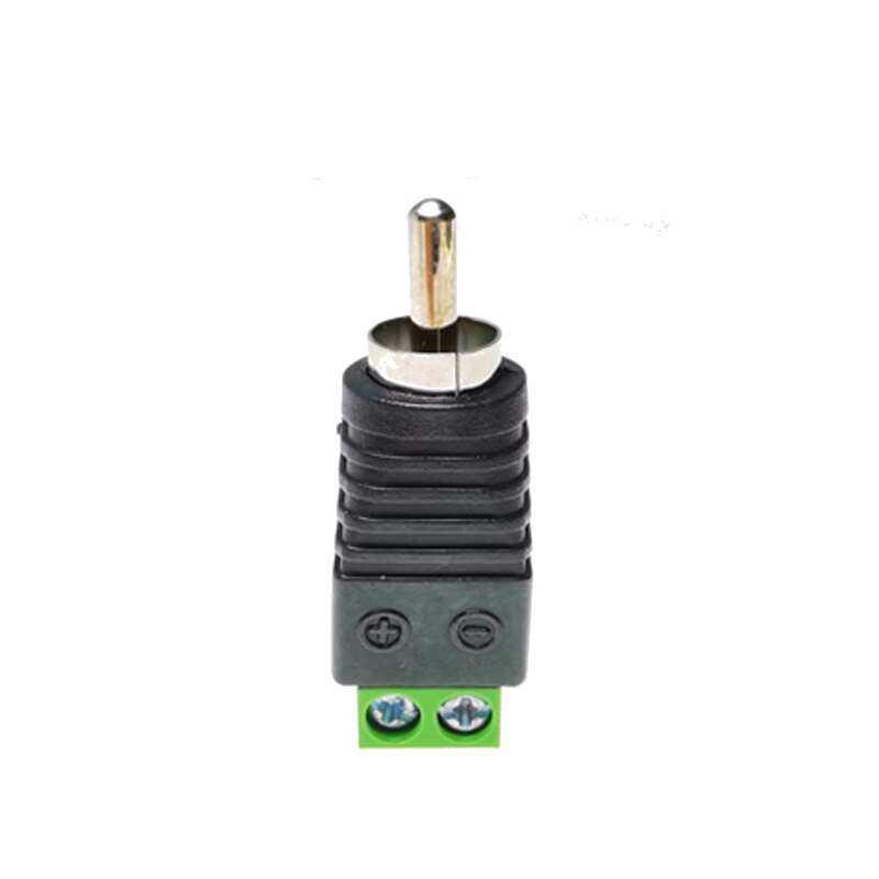 1PCS-50PCS RCA Terminal Block CAT5 To Camera CCTV Video Balun RCA Female Or Male Jack AV Screw Connector: RCA Male / 50Pcs Above