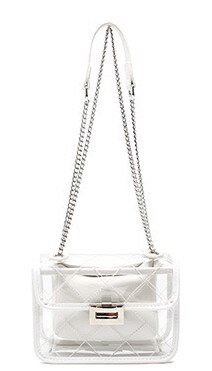 Transparente tasche, marken-damentasche, durchsichtige tasche, damenhandtaschen, bolsa feminina, schultertasche, crossbody-tasche, sac main femme: Weiß