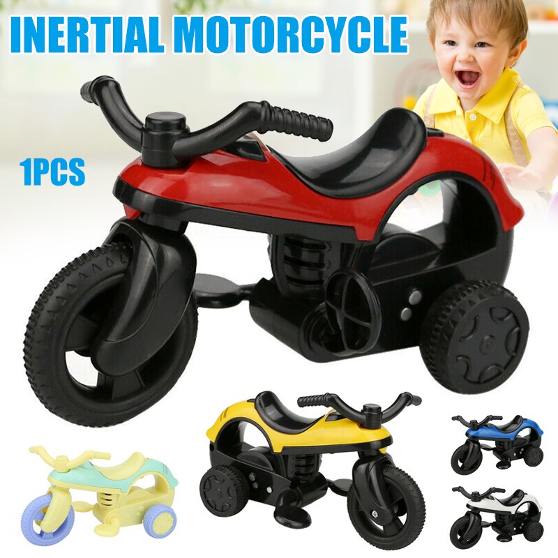 Good Healthy Mini Motorcycle Toy Model Pull Back with Big Tire Wheel for Kids Children: Default Title