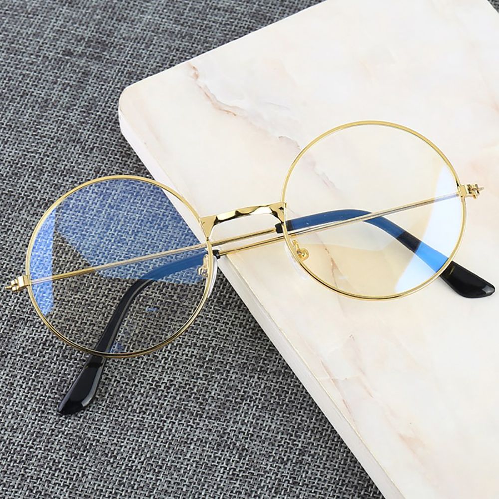 Retro Round Frame Anti-blue Radiation Glasses Ultralight Men Women Blue Light Blocking Glasses Eyewear Students