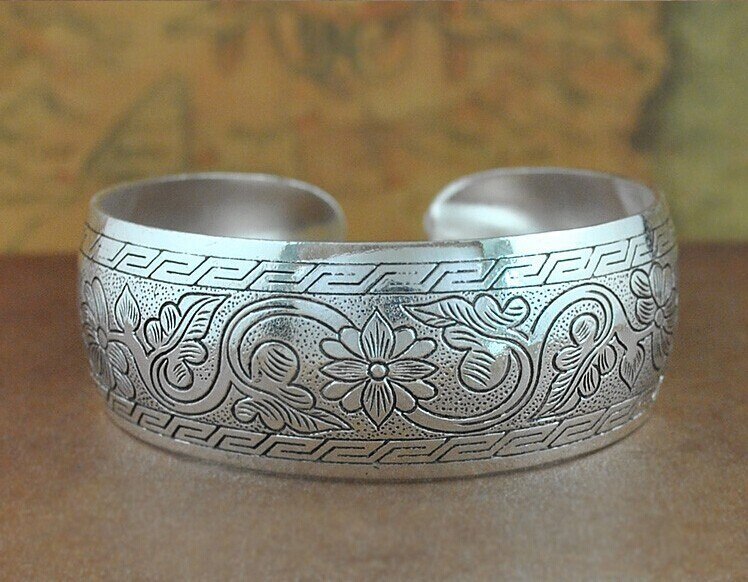 Jshine Bohemian Sieraden Vintage Vrouw Armband En Armbanden Antiek Zilver Kleur Vrouwen Armbanden Bangles Etnische Brede Manchet Bangle: F