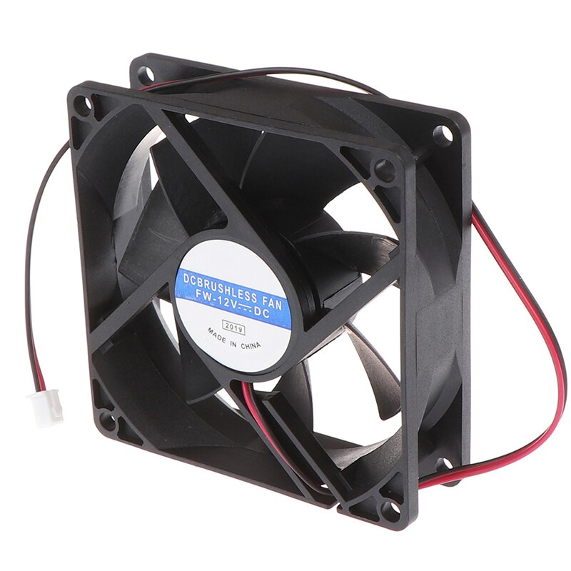 12V 2pin Dc Borstelloze Computer Case Cooling Fan 8025 80X80X25Mm 8Cm 80x25mm