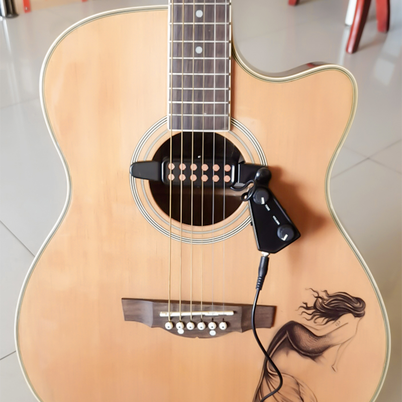 Gitaar Pick-Up Plug En Play Akoestische Elektrische Transducer Voor Akoestische Gitaar Magnetische Pick-Up Kabel Lengte 3 M Gitaar Accessoires
