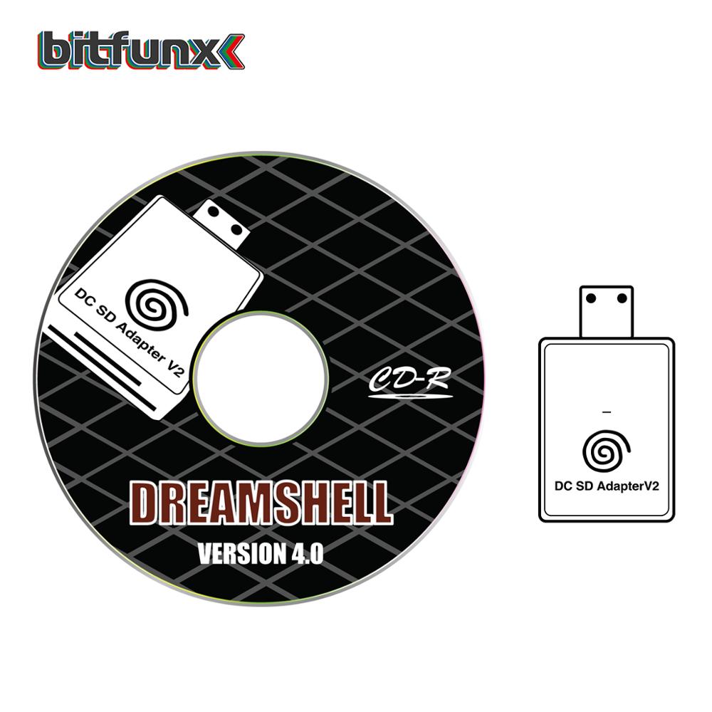 Bitfunx Lector adaptador de tarjeta DC SD TF V2 para SEGA Dreamcast y CD con cargador de arranque DreamShell