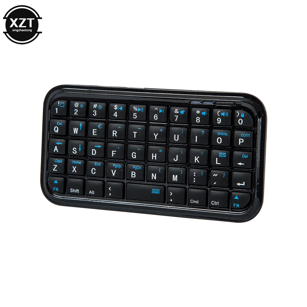 Bluetooth 3.0-Tastatur, wiederaufladbar, Mini schlank, Reisegröße, kabellose Tastatur, klein, tragbar, 49-Tasten-Tastatur für Tablets, Smartphone