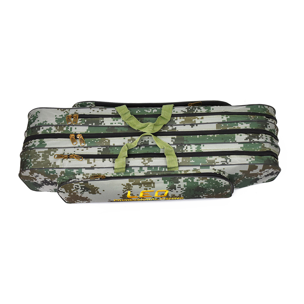 Twee/Drie Lagen 80 cm/90 cm Hengel Reel Tas Vissen Pole Gear Tackle Tool Reistas opbergtas Vissen Cover Bag