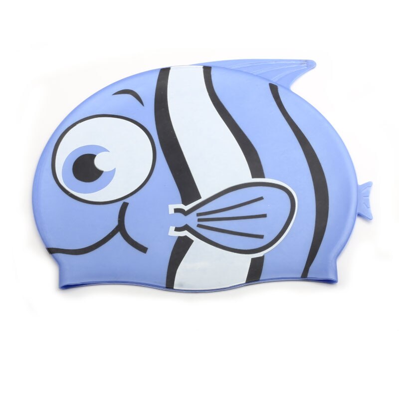 Casquette de piscine pour enfants, étanche, élastique, en Silicone, protection des oreilles, garçons et filles, chapeau de plongée, dessin animé, poisson Tropical