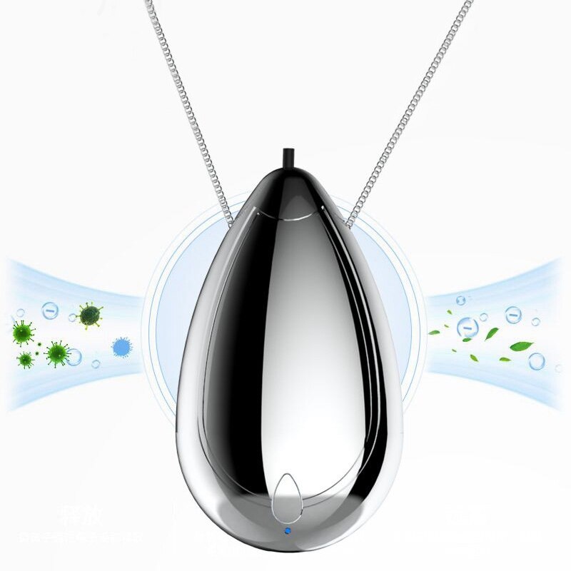 Wearable Air Purifier Necklace Portable Air Freshner Personal Hanging Ion Ozone Ionizer Negative Ion Mini Purifier For Adults