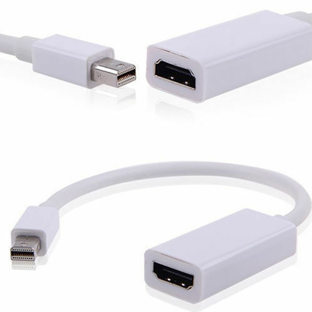 Thunderbolt Mini DisplayPort Display Port DP to HDMI Adapter Cable For Apple Mac Macbook Pro Air Projector