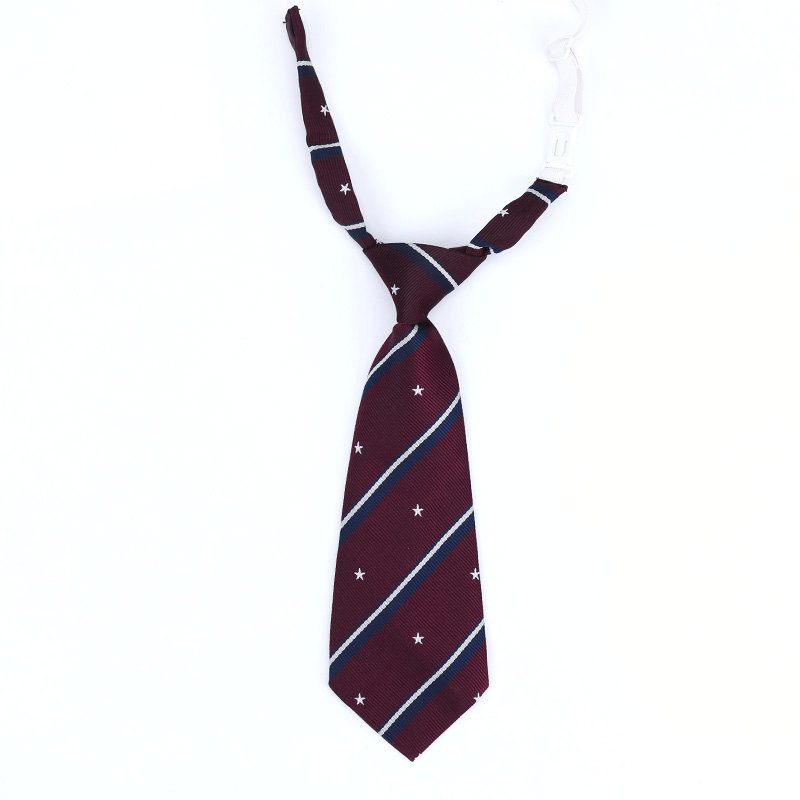 Lazy JK Ties Boys Striped Neck Tie Girls Japanese Style for School Uniform Cute Necktie Solid Casual Childs Accessories Ties: Yellow