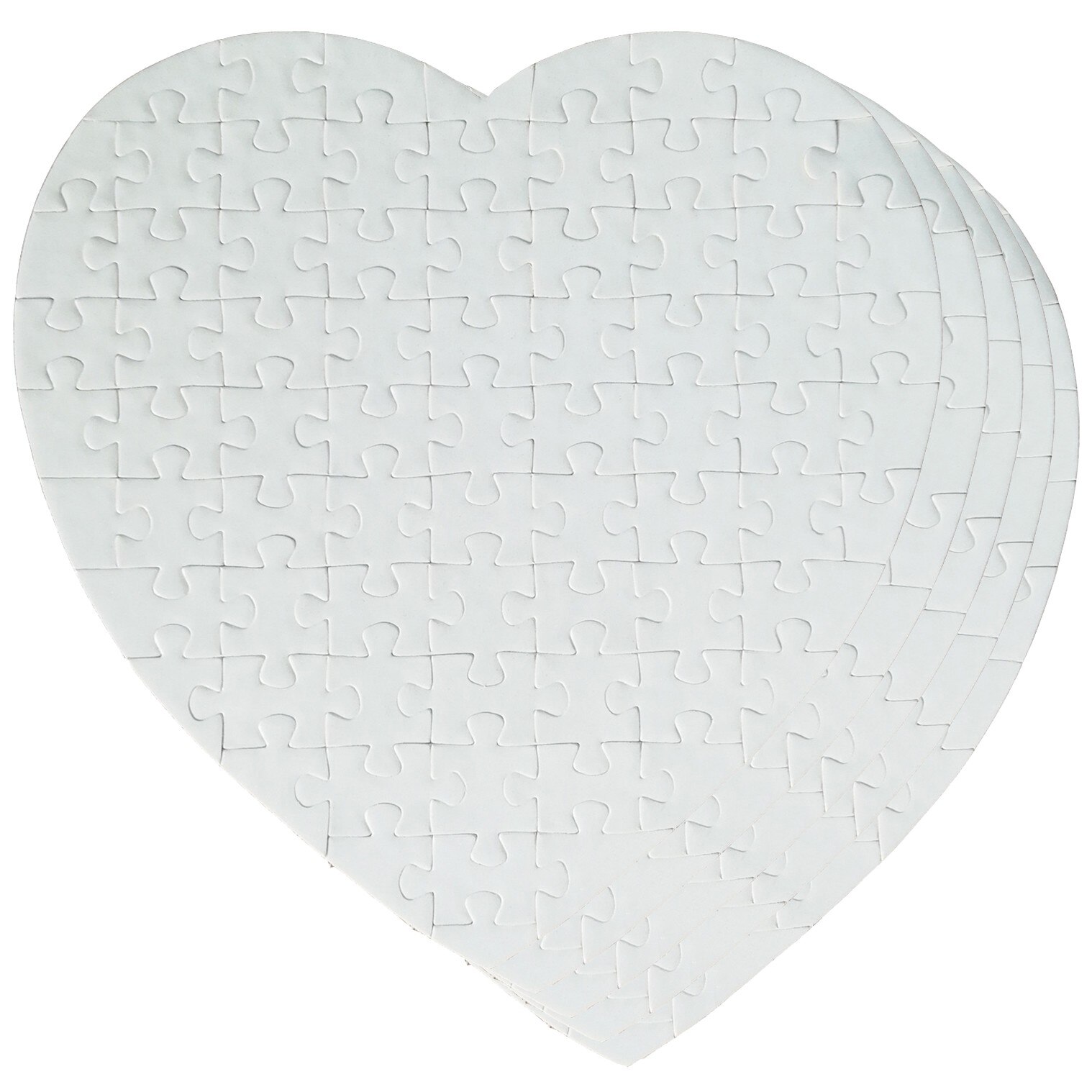 Sublimation Blank Jigsaw Puzzle - 10 Piece Heart - DIY Craft - Custom Print