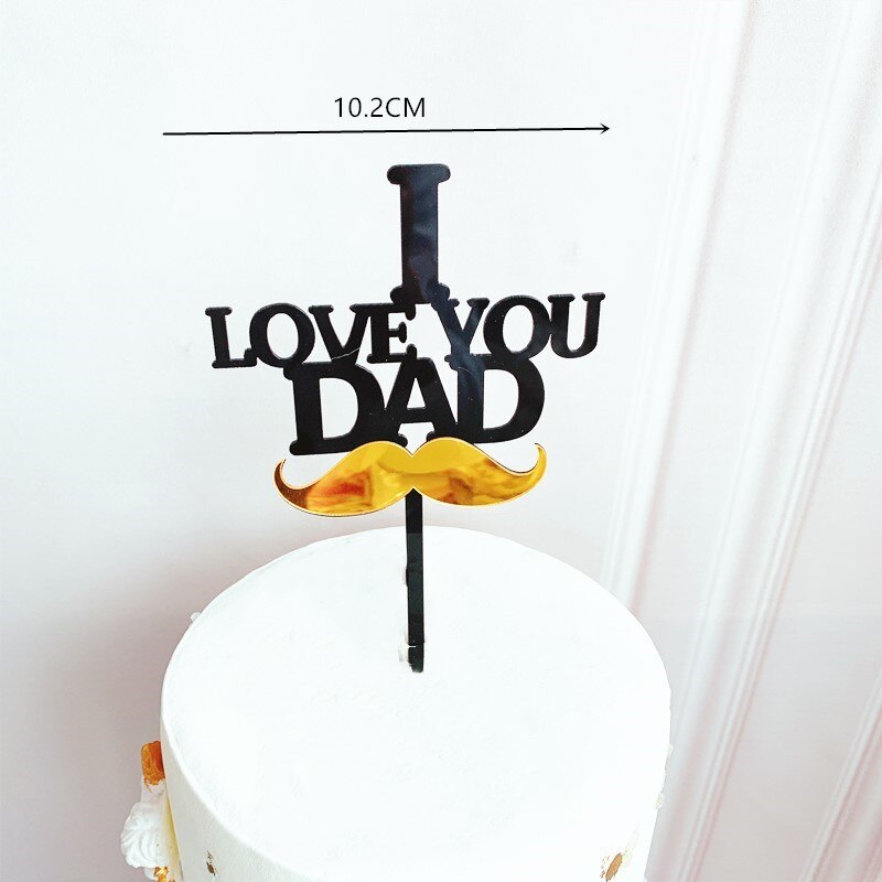 Super papá Topper para tarta de feliz cumpleaños padre acrílico decoración para postres y pasteles para papá es el mejor cumpleaños adornos para la parte superior de una tarta de: A1