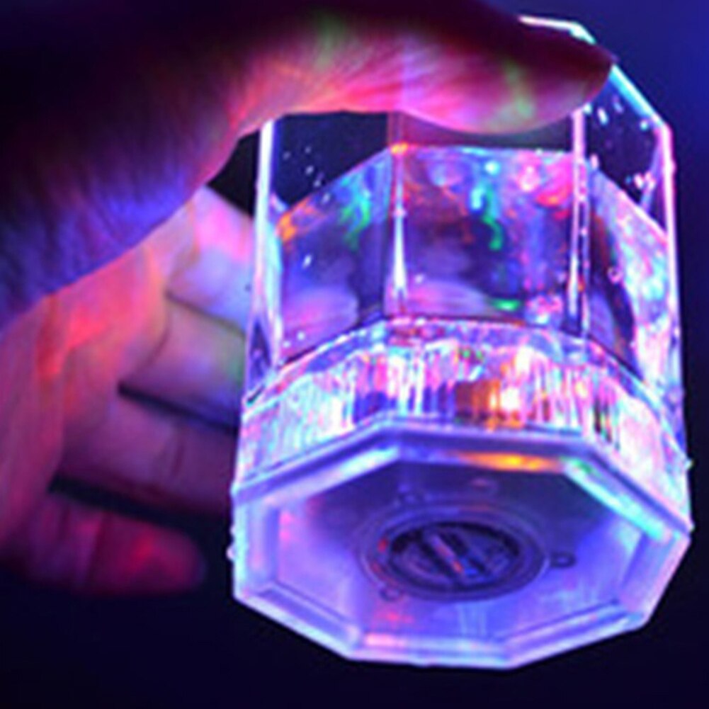 LED Light Up Color Change Water Activated Beer Octagonal Cup Mug Party Prop Colorful glowing octagonal wine glass bar beer glass