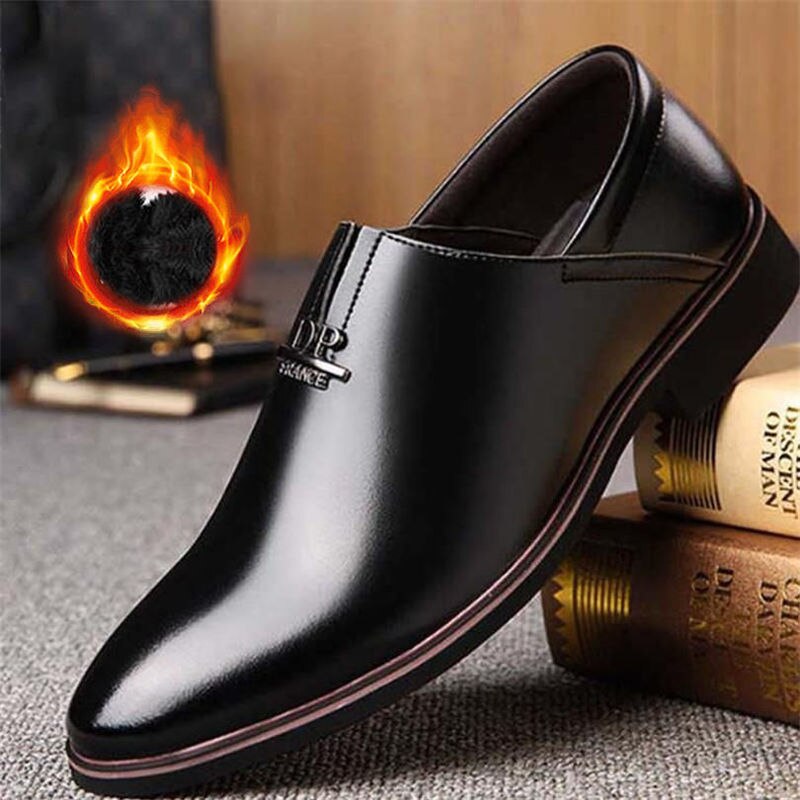 ACEBUY2 Men White Dress Shoes Men's Shoes Spring Breathable British Business Dress Shoes