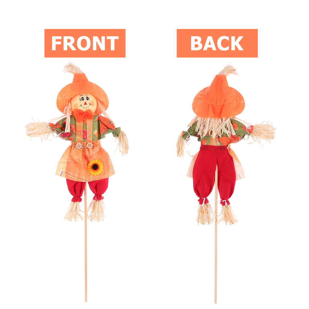Cute Autumn Garden Scarecrow Lovely Scarecrow Decor Halloween Decoration Party Supplies Photography Props For Garden Home Yard