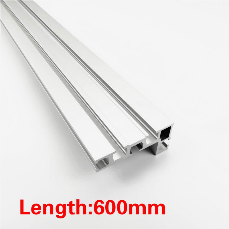 600mm/800mm Aluminium Profile Fence 75mm Height with T-tracks and Sliding Brackets Miter Gauge Fence Connector for Woodworking: 1pc 600mm