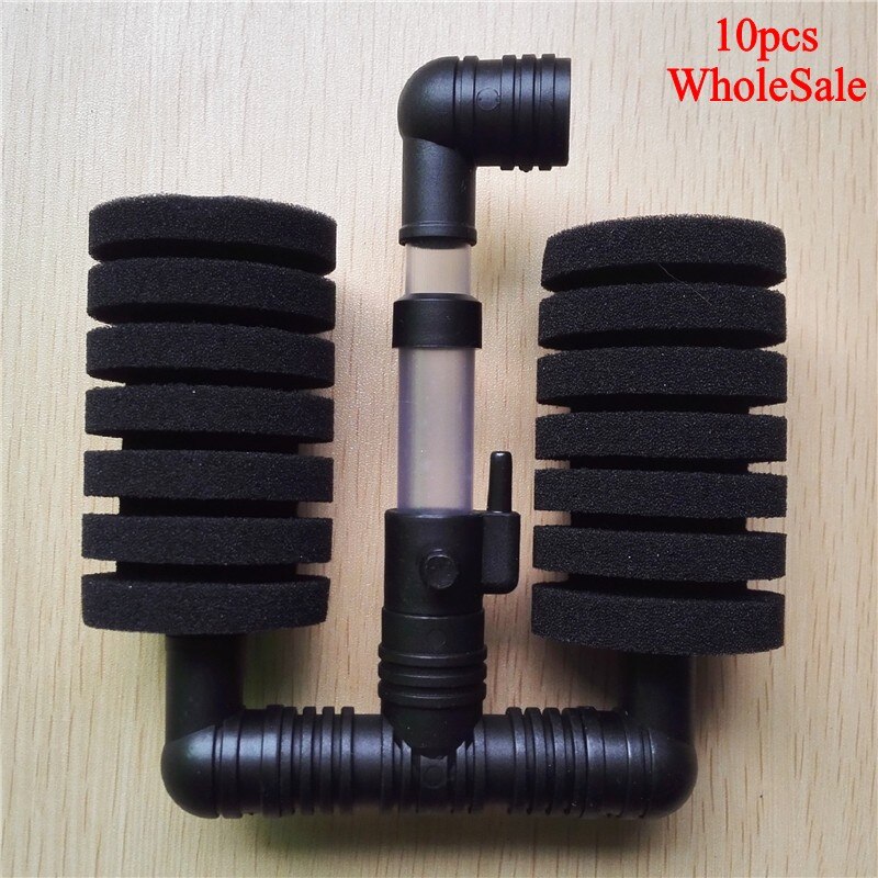 Bio Sponge Filter Betta Fry Shrimp Aquarium Fish Tank Double Head XY-2831 Without packaging Practical 10 Pcs
