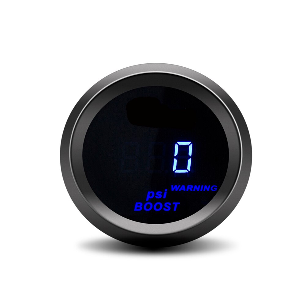 Medidores de 52mm para coche, medidor de Turbo PSI, pantalla Digital LCD, con Sensor, azul, para motocicleta, luz LED, azul