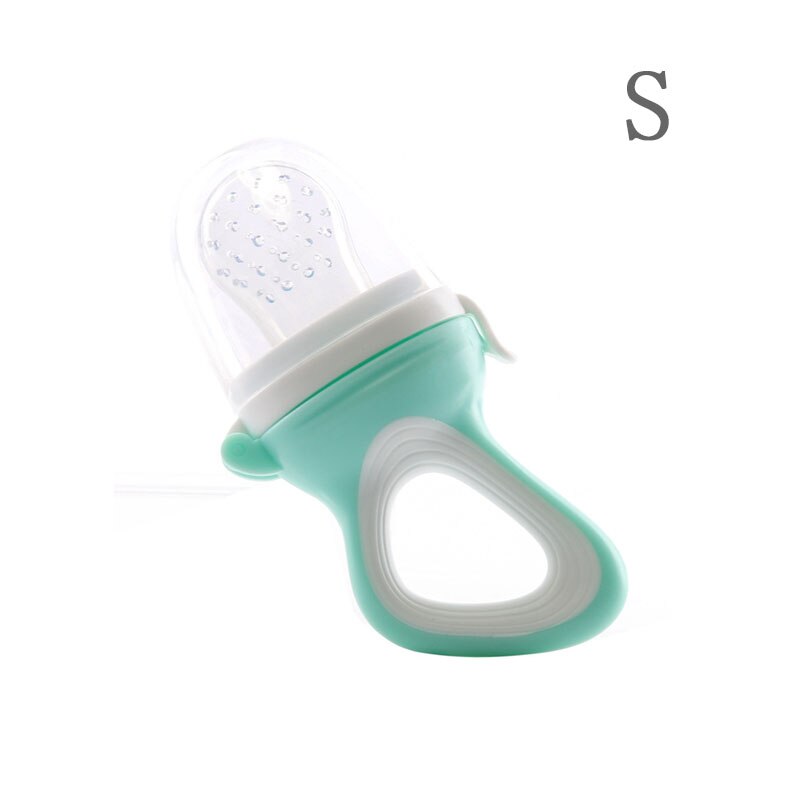 Baby Ringvormige Extra Fopspeen 1Pcs Babyvoeding Tepel Veiligheid Gesp Baby Kauwen Bijtring Fopspeen Zuigelingenvoeding Helper Speen: green S