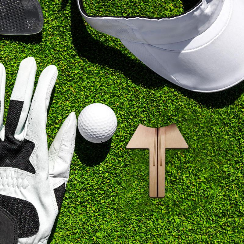 Golf Alignment Marker Golf Putting Marker Wooden Putter Aid Precision Putting Marker Ball Alignment Tool For Golfers Husband Dad