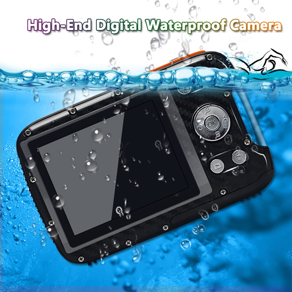 21MP 1080P Video Recorder Waterproof HD Underwater Camera 2.8inch LCD Screen With Card Digital Swimming Selfie DV Recording