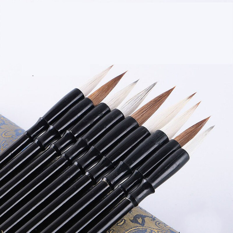 3pcs/Set Traditional ChineseCalligraphy Brush Pen Weasel Multiple Hair Art Brush Calligraphy Painting Practice Writing Brushes
